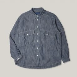 1ST PAT-RN SLUB CHAMBRAY 1982 SHIRT - LIGHT BLUE