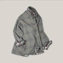 1ST PAT-RN PEAK REVERSIBLE OVERSHIRT - BROWN -Pickings and Parry shop 1STPAT2 1024x1024@2x