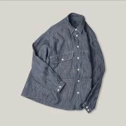 1ST PAT-RN SLUB CHAMBRAY 1982 SHIRT - LIGHT BLUE -Pickings and Parry shop 1STPAT8 1024x1024@2x