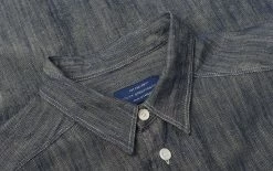 1ST PAT-RN SLUB CHAMBRAY 1982 SHIRT - LIGHT BLUE -Pickings and Parry shop 1STPATRN OCT22 61 1024x1024@2x