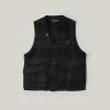1ST PAT-RN RANGER TRAVELLER VEST - BLACK/MILITARY CHECK -Pickings and Parry shop 1stPatrn FW21 4 1024x1024@2x