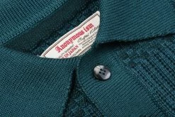 ANONYMOUS ISM MOSS STITCH POLO KNIT - GREEN -Pickings and Parry shop AnonymousIsm Sept052022 44 1024x1024@2x