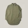 NIGEL CABOURN MAINLINE CC22 DETACHABLE COLLAR SHIRT - GREEN -Pickings and Parry shop BBJ CabournAcc March092022 220 1024x1024@2x