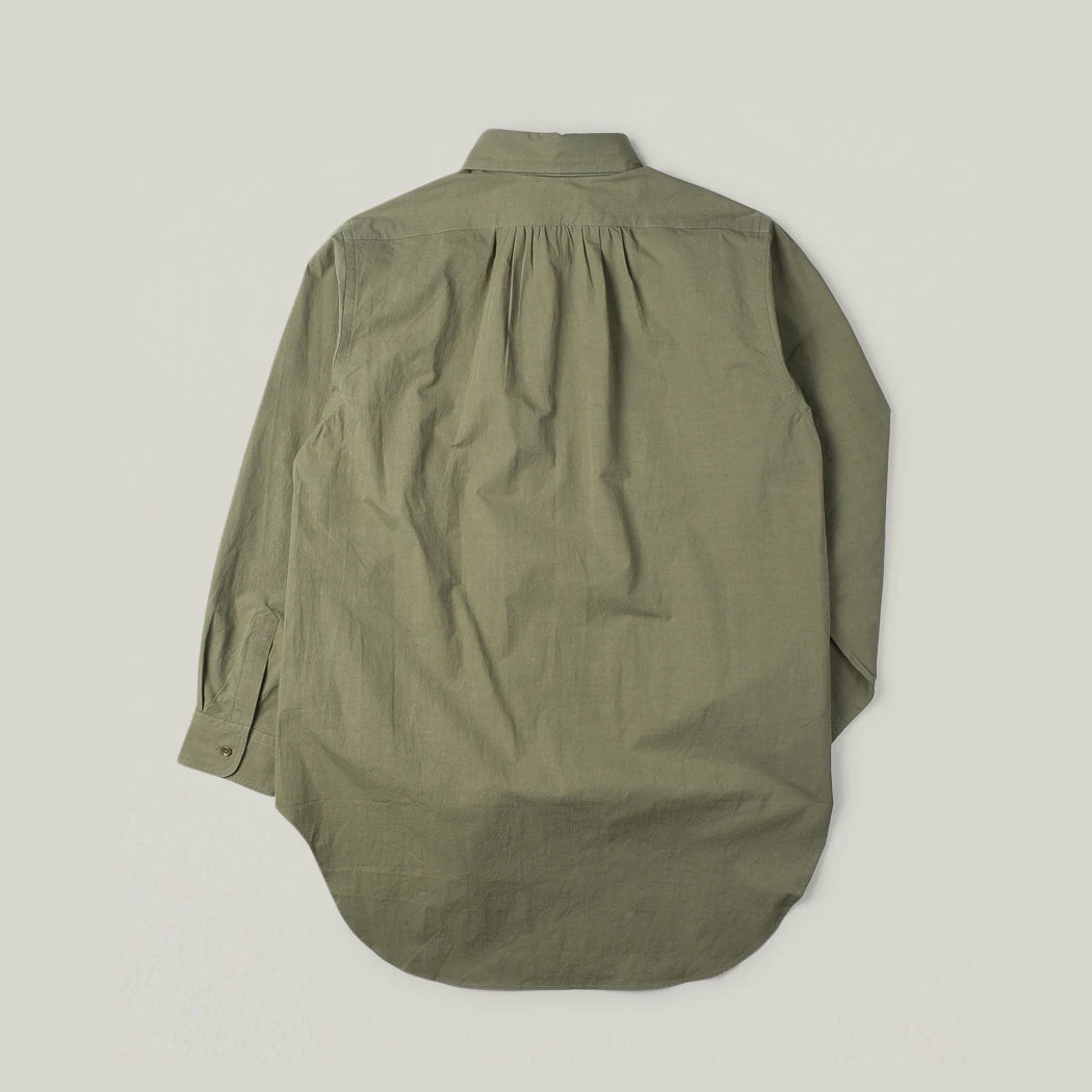 NIGEL CABOURN MAINLINE CC22 DETACHABLE COLLAR SHIRT - GREEN 4 NIGEL CABOURN MAINLINE CC22 DETACHABLE COLLAR SHIRT - GREEN - Image 2
