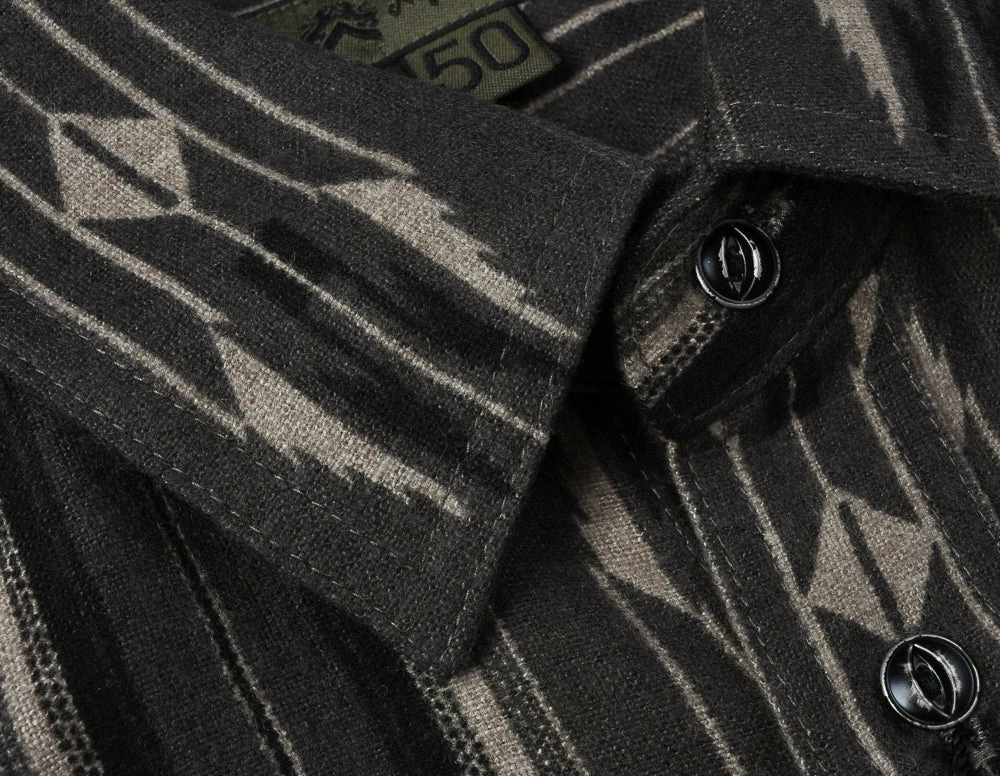 NIGEL CABOURN MAINLINE UTILITY SHIRT - NATIVE 7 NIGEL CABOURN MAINLINE UTILITY SHIRT - NATIVE - Image 5