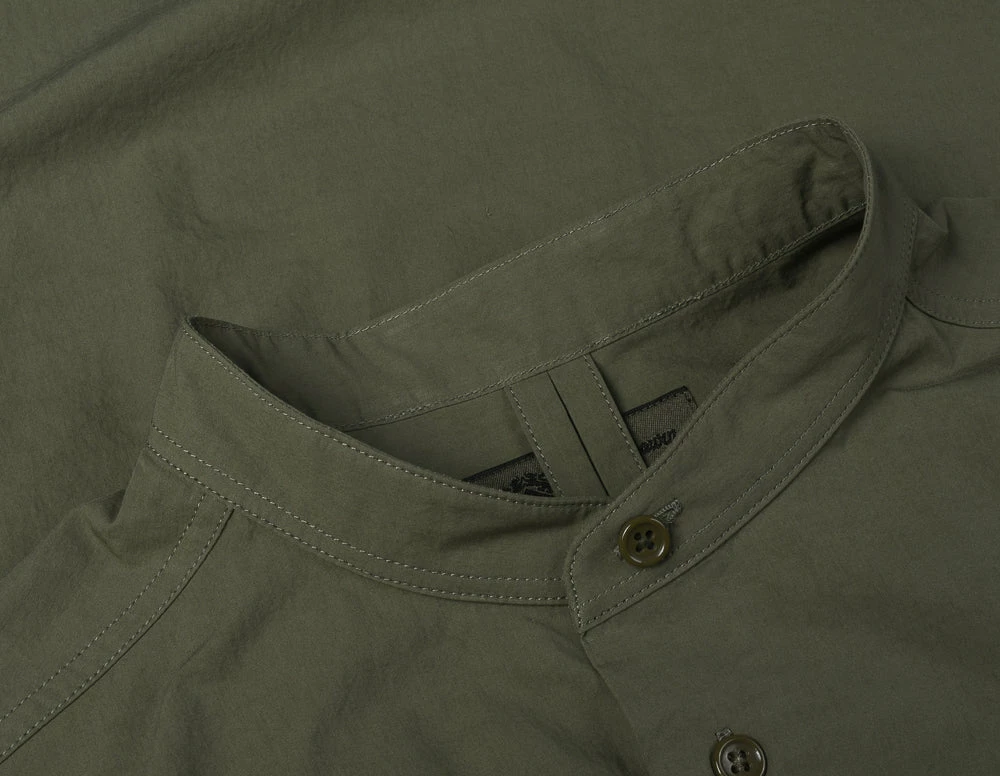 NIGEL CABOURN MAINLINE CC22 DETACHABLE COLLAR SHIRT - GREEN 5 NIGEL CABOURN MAINLINE CC22 DETACHABLE COLLAR SHIRT - GREEN - Image 3