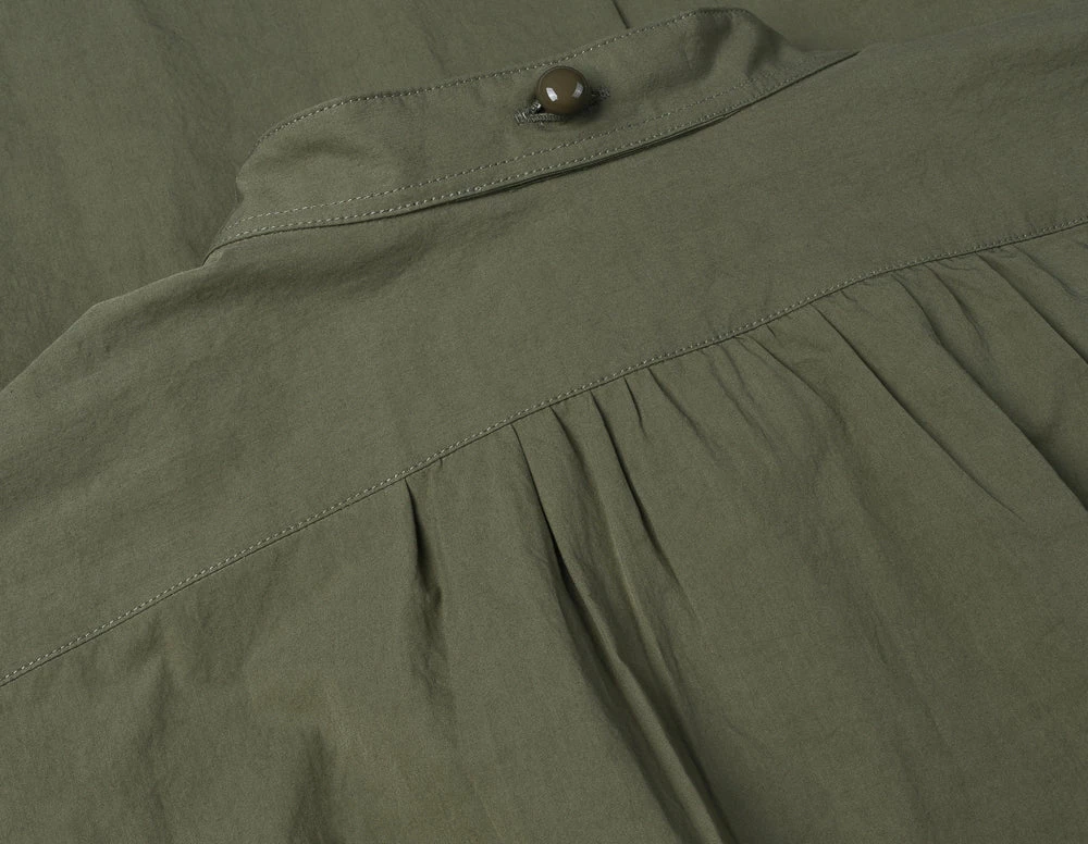 NIGEL CABOURN MAINLINE CC22 DETACHABLE COLLAR SHIRT - GREEN 8 NIGEL CABOURN MAINLINE CC22 DETACHABLE COLLAR SHIRT - GREEN - Image 6