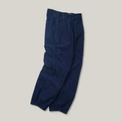 BLUE BLUE JAPAN DIAGONAL CORDUROY TAPERED PANTS - INDIGO -Pickings and Parry shop BBJ OCT22 1 16 1024x1024@2x