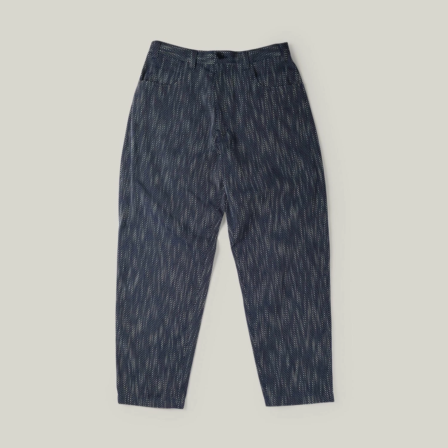 BLUE BLUE JAPAN SLUB COTTON 'SASHIKO' BAGGY PANTS - PURE INDIGO 3 BLUE BLUE JAPAN SLUB COTTON 'SASHIKO' BAGGY PANTS - PURE INDIGO