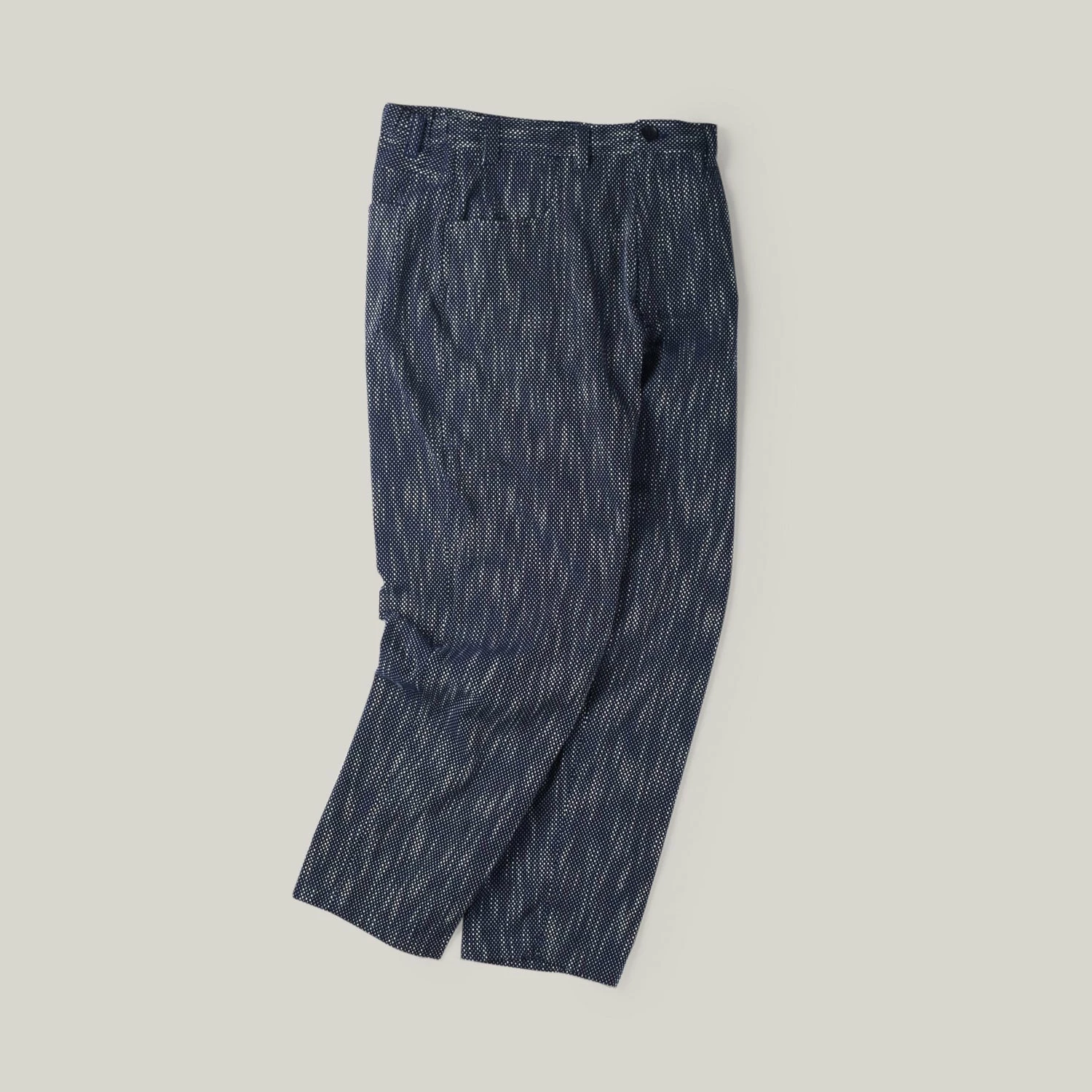 BLUE BLUE JAPAN SLUB COTTON 'SASHIKO' BAGGY PANTS - PURE INDIGO 5 BLUE BLUE JAPAN SLUB COTTON 'SASHIKO' BAGGY PANTS - PURE INDIGO - Image 3