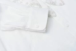 BLUE BLUE JAPAN DOBBY SATIN SCALLOP RUFFLED BLOUSE - WHITE 13 BLUE BLUE JAPAN DOBBY SATIN SCALLOP RUFFLED BLOUSE - WHITE -Pickings and Parry shop BBJ OCT22 DETAILS 111 1024x1024@2x