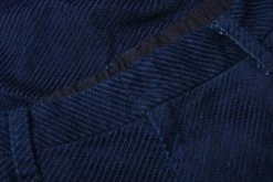 BLUE BLUE JAPAN DIAGONAL CORDUROY TAPERED PANTS - INDIGO -Pickings and Parry shop BBJ OCT22 DETAILS 66 1024x1024@2x