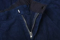BLUE BLUE JAPAN DIAGONAL CORDUROY TAPERED PANTS - INDIGO -Pickings and Parry shop BBJ OCT22 DETAILS 68 1024x1024@2x