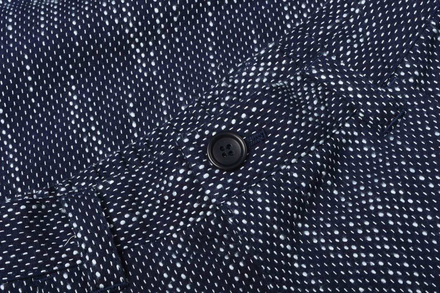 BLUE BLUE JAPAN SLUB COTTON 'SASHIKO' BAGGY PANTS - PURE INDIGO 6 BLUE BLUE JAPAN SLUB COTTON 'SASHIKO' BAGGY PANTS - PURE INDIGO - Image 4