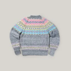 CHAMULA FAIR ISLE PULLOVER - LIGHT GREY -Pickings and Parry shop CHAMULA TSS CABOURN MARCH032021 FINALEDITS 3 1024x1024@2x