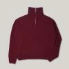 GIRLS OF DUST FLY DECK SWEATER - BURGUNDY