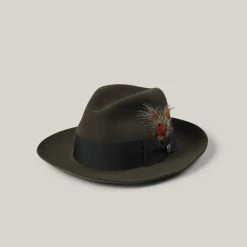 STETSON TEMPLE FEDORA - SAGE