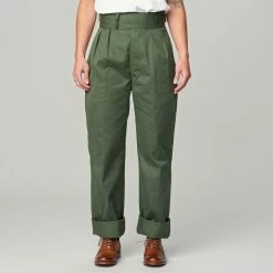 LENO GURKHA TROUSERS - KHAKI -Pickings and Parry shop Heffernan and Haire 2018 05 18 0046 1 1024x1024@2x