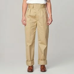 LENO GURKHA TROUSERS - BEIGE -Pickings and Parry shop Heffernan and Haire 2018 05 18 0055 1 1024x1024@2x