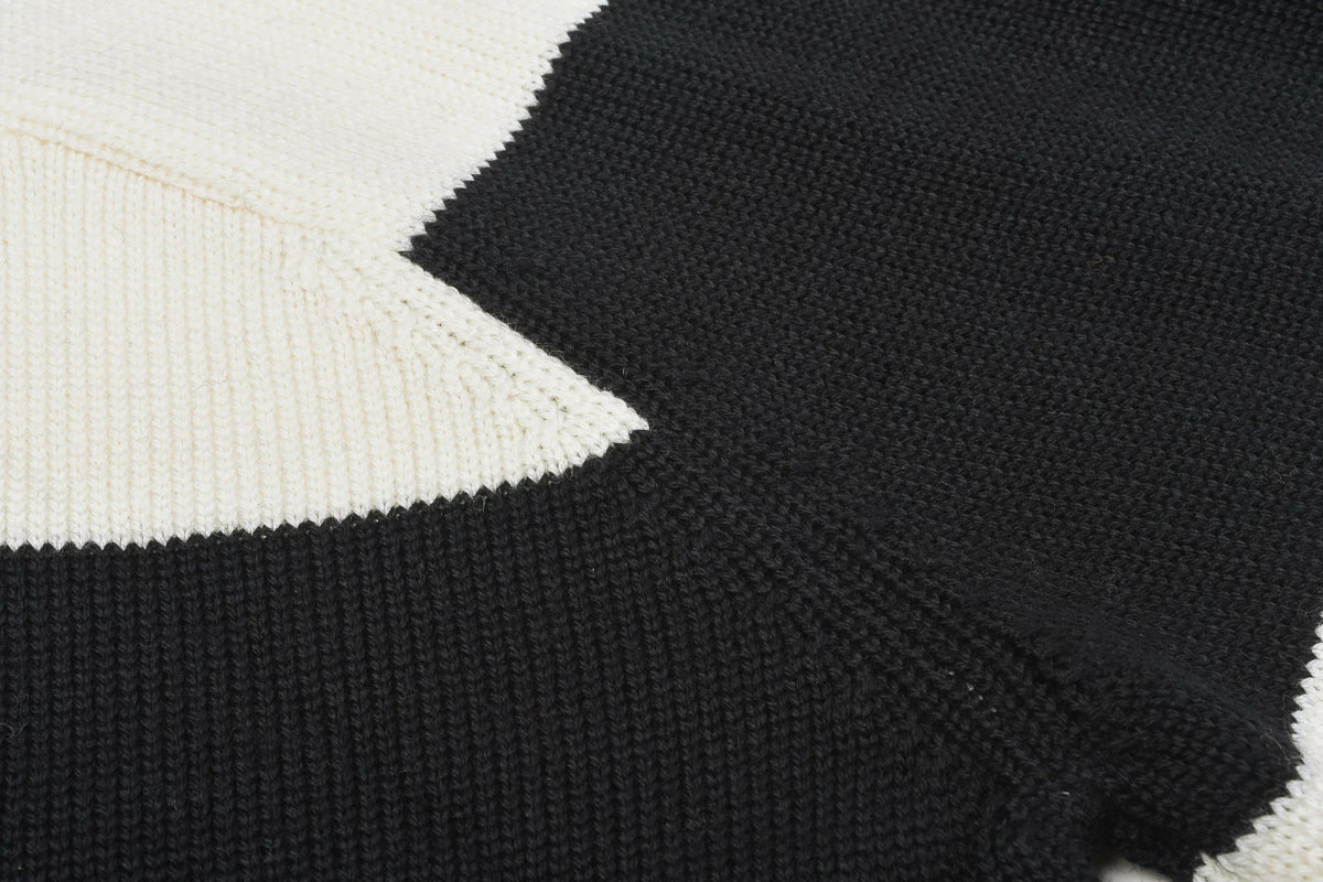HEIMAT HARBOUR RUGBY SWEATER - SCHWARZ/ SEASHELL 7 HEIMAT HARBOUR RUGBY SWEATER - SCHWARZ/ SEASHELL - Image 5