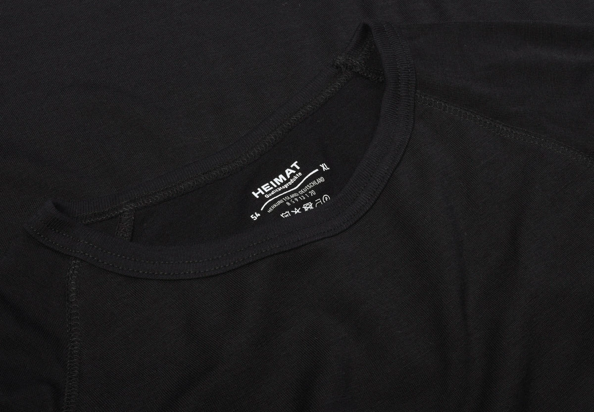 HEIMAT MERINO RAGLAN LONG SLEEVE - SCHWARZ 4 HEIMAT MERINO RAGLAN LONG SLEEVE - SCHWARZ - Image 2