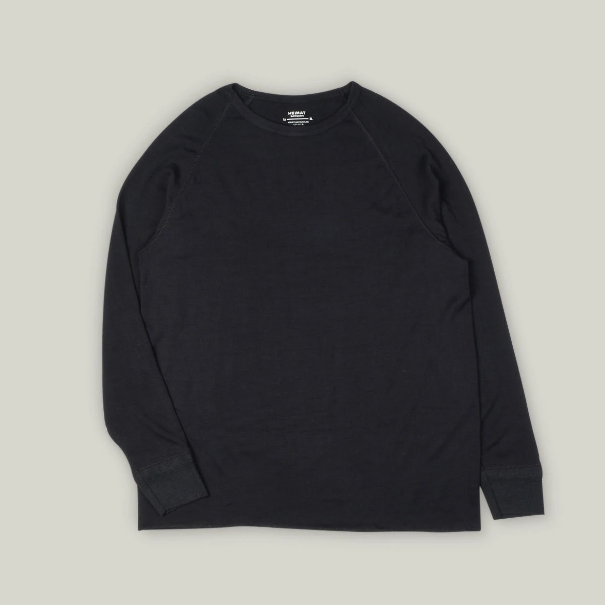 HEIMAT MERINO RAGLAN LONG SLEEVE - SCHWARZ 3 HEIMAT MERINO RAGLAN LONG SLEEVE - SCHWARZ
