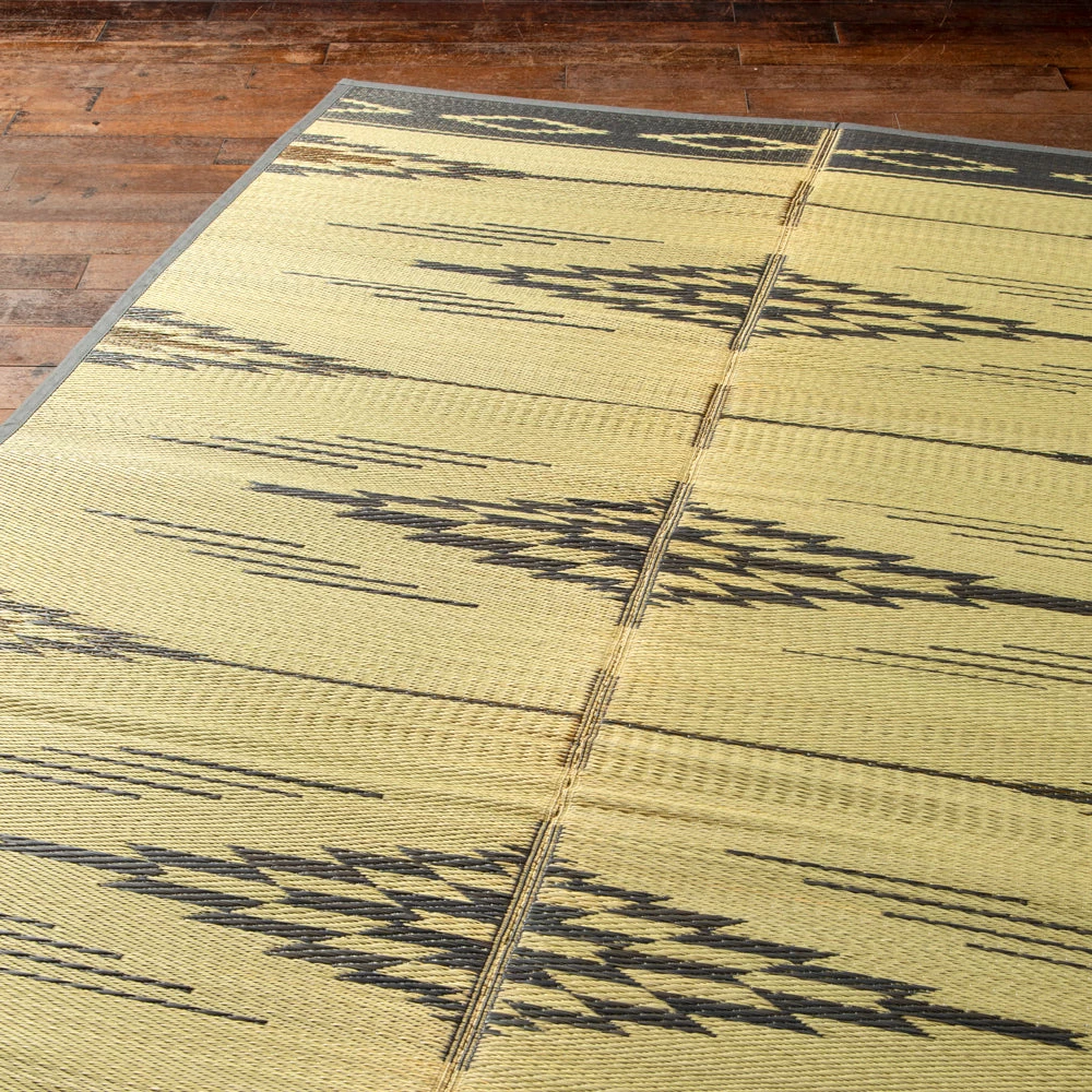 BASSHU IGUSA WOVEN RUG - GRAY 6 BASSHU IGUSA WOVEN RUG - GRAY - Image 4
