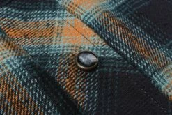 INDIGOFERA DAWSON FLANNEL SHIRT - BLACK/ PETROL/ RUST -Pickings and Parry shop Indigofera Jan23 19 1024x1024@2x