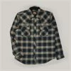 INDIGOFERA DAWSON FLANNEL SHIRT - BLACK/ PETROL/ RUST -Pickings and Parry shop Indigofera Jan23 6 1024x1024@2x