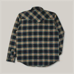 Alternative view of INDIGOFERA DAWSON FLANNEL SHIRT - BLACK/ PETROL/ RUST