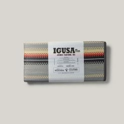 BASSHU IGUSA WOVEN RUG - BORDER BLUE