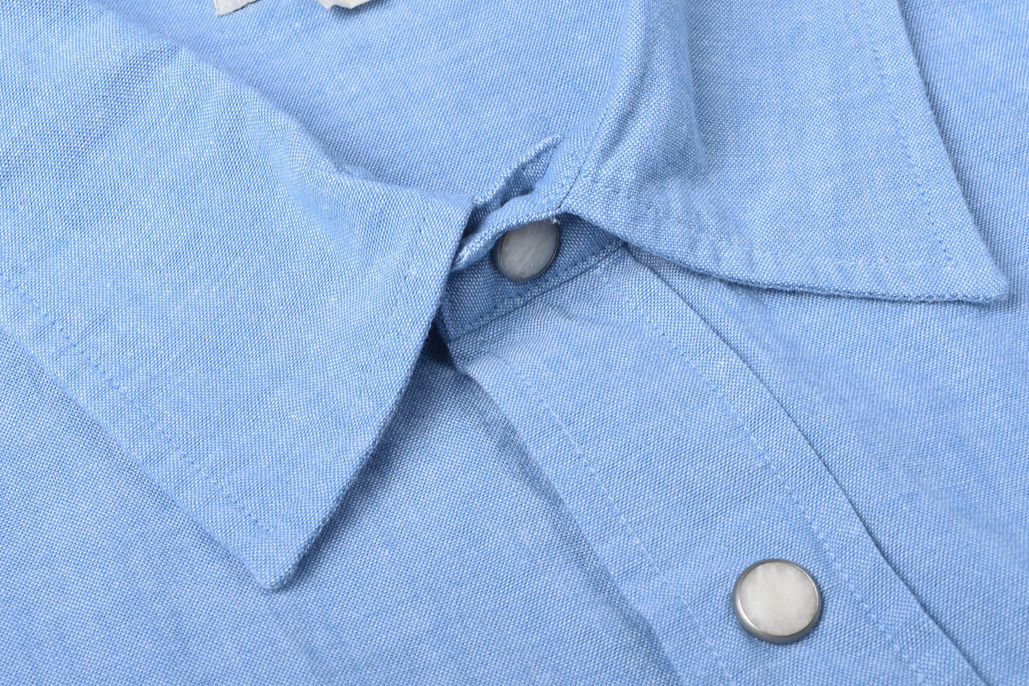 KNICKERBOCKER CHAMBRAY PARIS WESTERN SHIRT - LIGHT BLUE 5 KNICKERBOCKER CHAMBRAY PARIS WESTERN SHIRT - LIGHT BLUE - Image 3