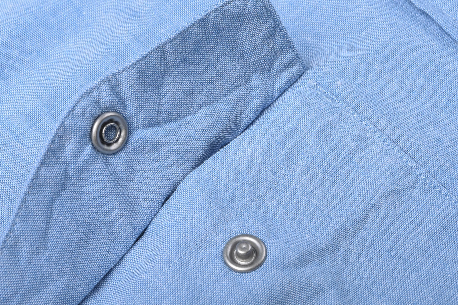 KNICKERBOCKER CHAMBRAY PARIS WESTERN SHIRT - LIGHT BLUE 8 KNICKERBOCKER CHAMBRAY PARIS WESTERN SHIRT - LIGHT BLUE - Image 6