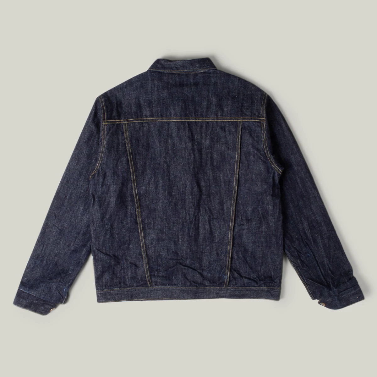 SUGAR CANE OKOLEHAO 13.5OZ DENIM PANIOLO JACKET - NAVY 4 SUGAR CANE OKOLEHAO 13.5OZ DENIM PANIOLO JACKET - NAVY - Image 2