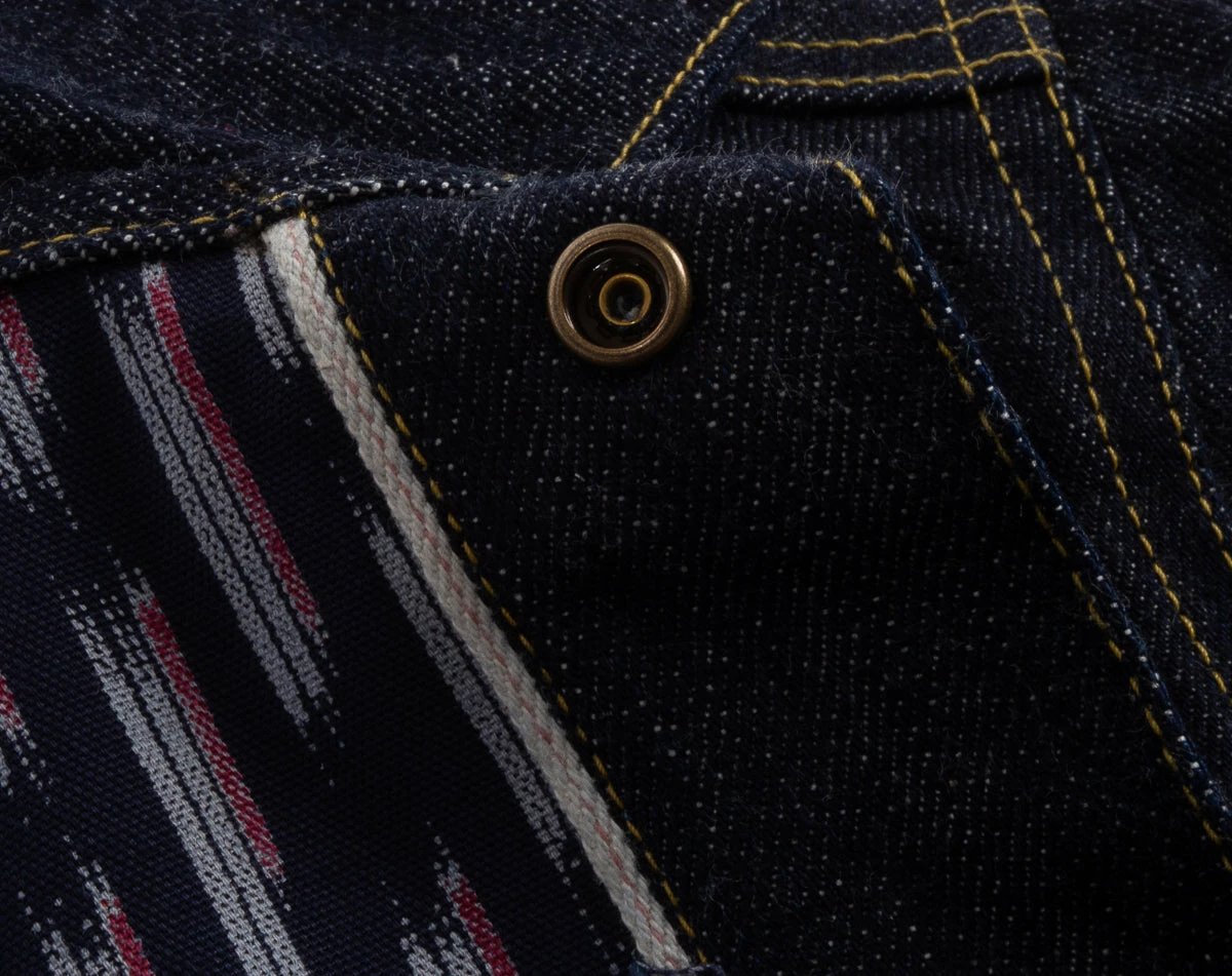 SUGAR CANE OKOLEHAO 13.5OZ DENIM PANIOLO JACKET - NAVY 6 SUGAR CANE OKOLEHAO 13.5OZ DENIM PANIOLO JACKET - NAVY - Image 4