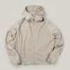 LADY WHITE CO. HOODED NYLON JACKET - CREAM PEARL