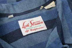 LEVI'S VINTAGE CLOTHING SPORTSWEAR SHIRT - TONAL BLUES PATTERN -Pickings and Parry shop LWC LVC details Sept 2022 41 1024x1024@2x