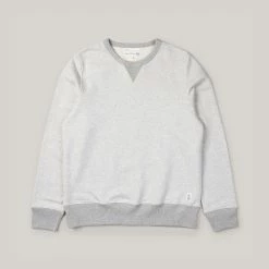 MERZ B. SCHWANEN TR348 SWEATSHIRT - NATURE MELANGE/GREY MELANGE