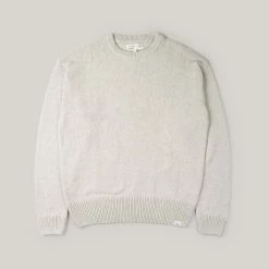 MERZ B. SCHWANEN RCC05 CLASSIC CREWNECK PULLOVER - NATURE MELANGE