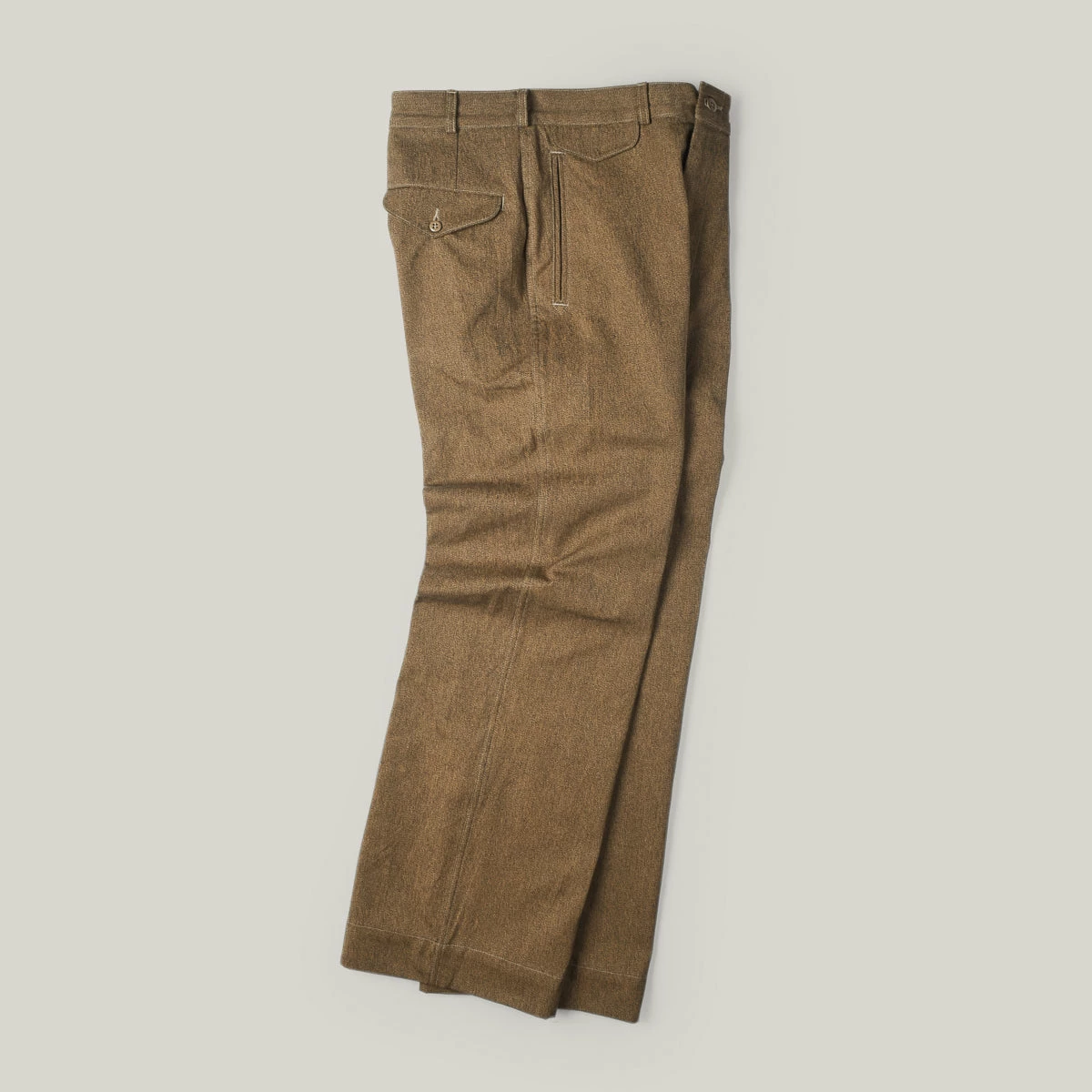 MONITALY OLD HUNTING CHINO PANTS - BROWN/BLACK MIX 5 MONITALY OLD HUNTING CHINO PANTS - BROWN/BLACK MIX - Image 3