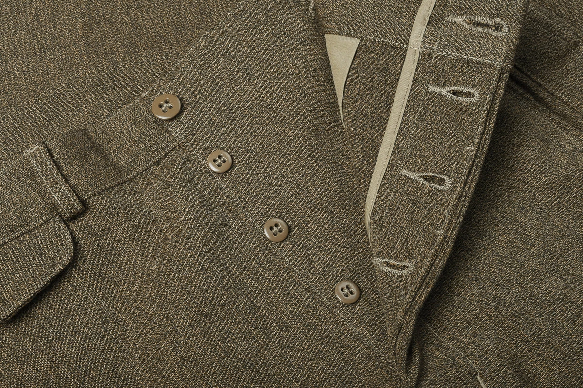 MONITALY OLD HUNTING CHINO PANTS - BROWN/BLACK MIX 7 MONITALY OLD HUNTING CHINO PANTS - BROWN/BLACK MIX - Image 5