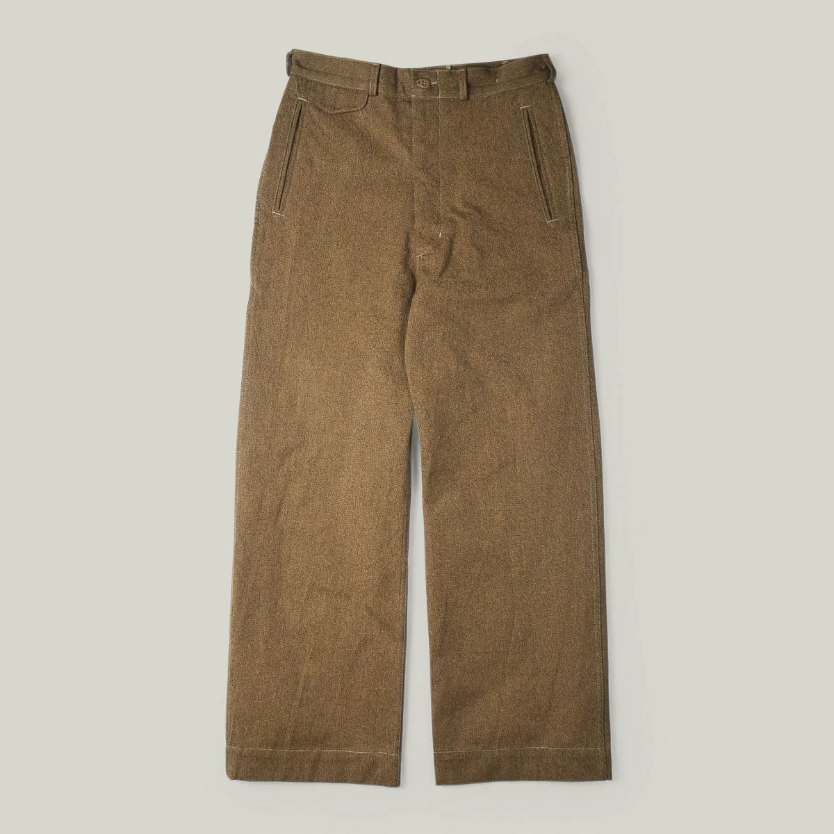 MONITALY OLD HUNTING CHINO PANTS - BROWN/BLACK MIX 3 MONITALY OLD HUNTING CHINO PANTS - BROWN/BLACK MIX