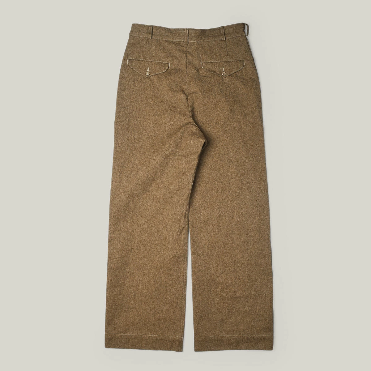 MONITALY OLD HUNTING CHINO PANTS - BROWN/BLACK MIX 4 MONITALY OLD HUNTING CHINO PANTS - BROWN/BLACK MIX - Image 2