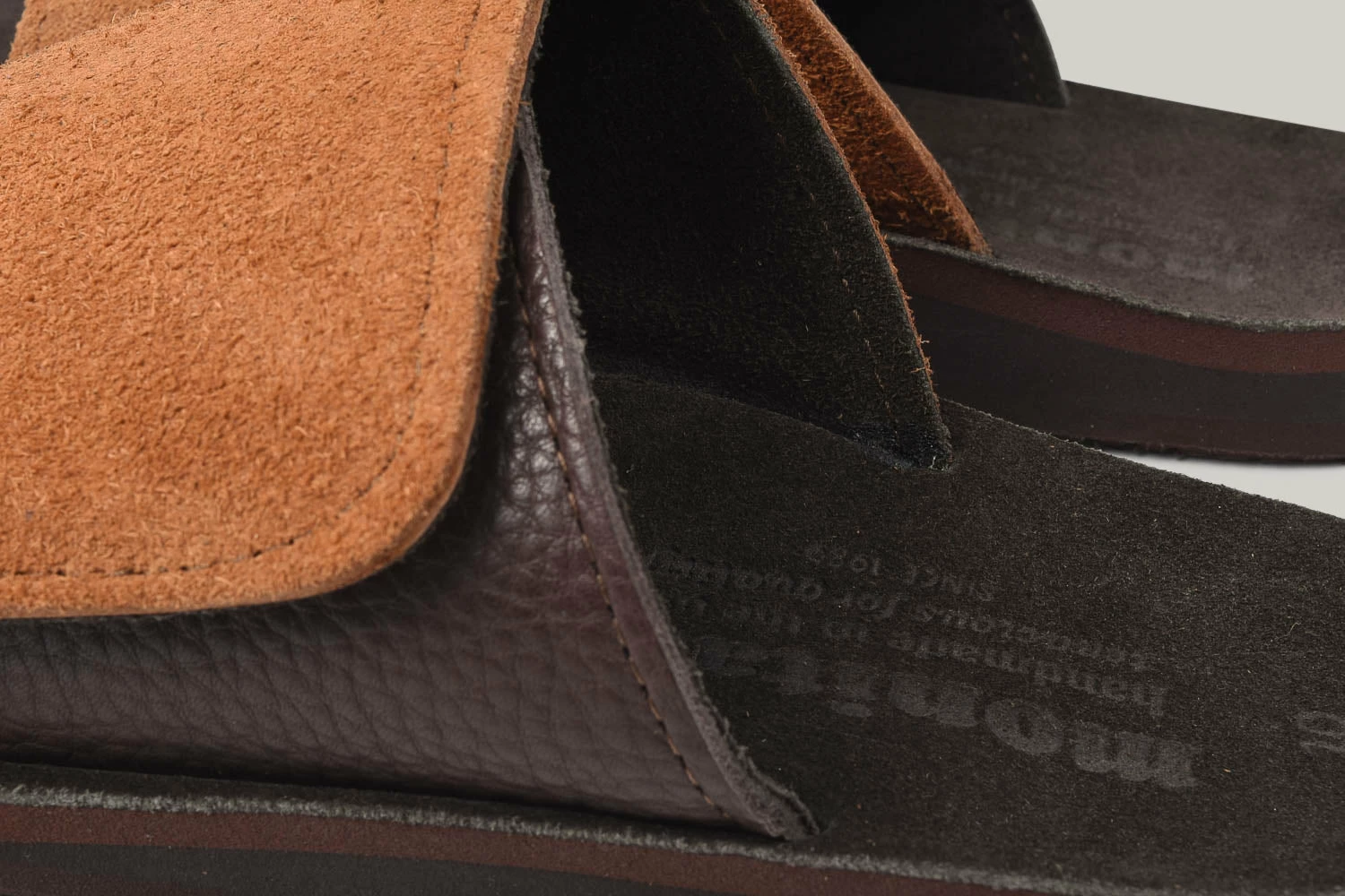 MONITALY LEATHER SLIDE SANDAL - BLACK 8 MONITALY LEATHER SLIDE SANDAL - BLACK - Image 6