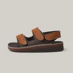 MONITALY LEATHER 3 STRAP SANDAL - TOBACCO X CHOCOLATE 9 MONITALY LEATHER 3 STRAP SANDAL - TOBACCO X CHOCOLATE -Pickings and Parry shop Monitaly Chamula Shoes Dec22 10 1024x1024@2x