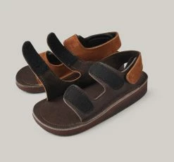 MONITALY LEATHER 3 STRAP SANDAL - TOBACCO X CHOCOLATE 11 MONITALY LEATHER 3 STRAP SANDAL - TOBACCO X CHOCOLATE -Pickings and Parry shop Monitaly Chamula Shoes Dec22 14 1024x1024@2x