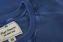 NIGEL CABOURN ARROW CREW SWEAT - DENIM -Pickings and Parry shop NCArmyGym Jan23 4 1024x1024@2x