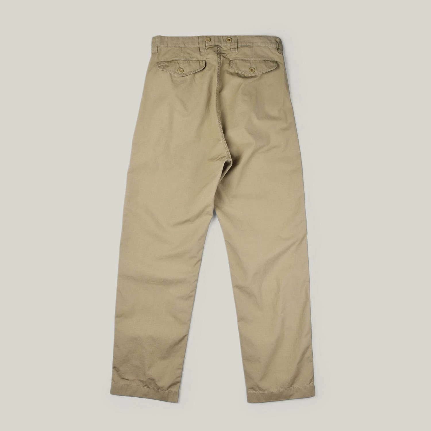 NIGEL CABOURN P-54 PLEATED CHINO CO RIPSTOP - BEIGE 4 NIGEL CABOURN P-54 PLEATED CHINO CO RIPSTOP - BEIGE - Image 2