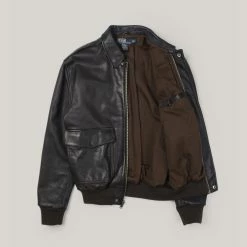USED RALPH LAUREN A-2 FLIGHT JACKET - BROWN 10 USED RALPH LAUREN A-2 FLIGHT JACKET - BROWN -Pickings and Parry shop PPHHU VJuly012022 2 1024x1024@2x