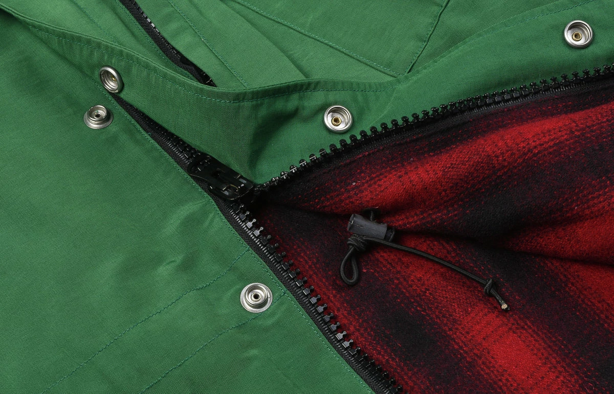 USED SUGAR CANE HOODED PARKA - EMERALD 7 USED SUGAR CANE HOODED PARKA - EMERALD - Image 5
